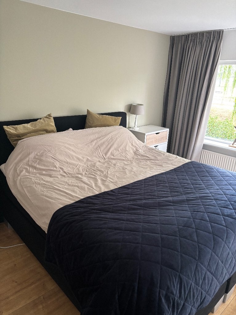 Elektrische swiss sense boxspring, Ophalen, Gebruikt, Tweepersoons, 180 cm