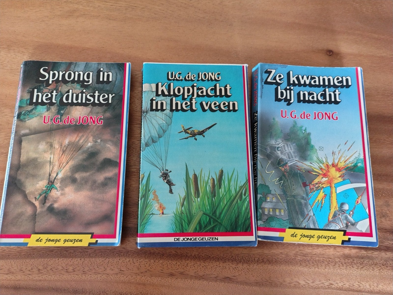 3 boeken de jonge geuzen , u.g. de Jong, Boeken, Ophalen of Verzenden, Gelezen, U.g. de Jong