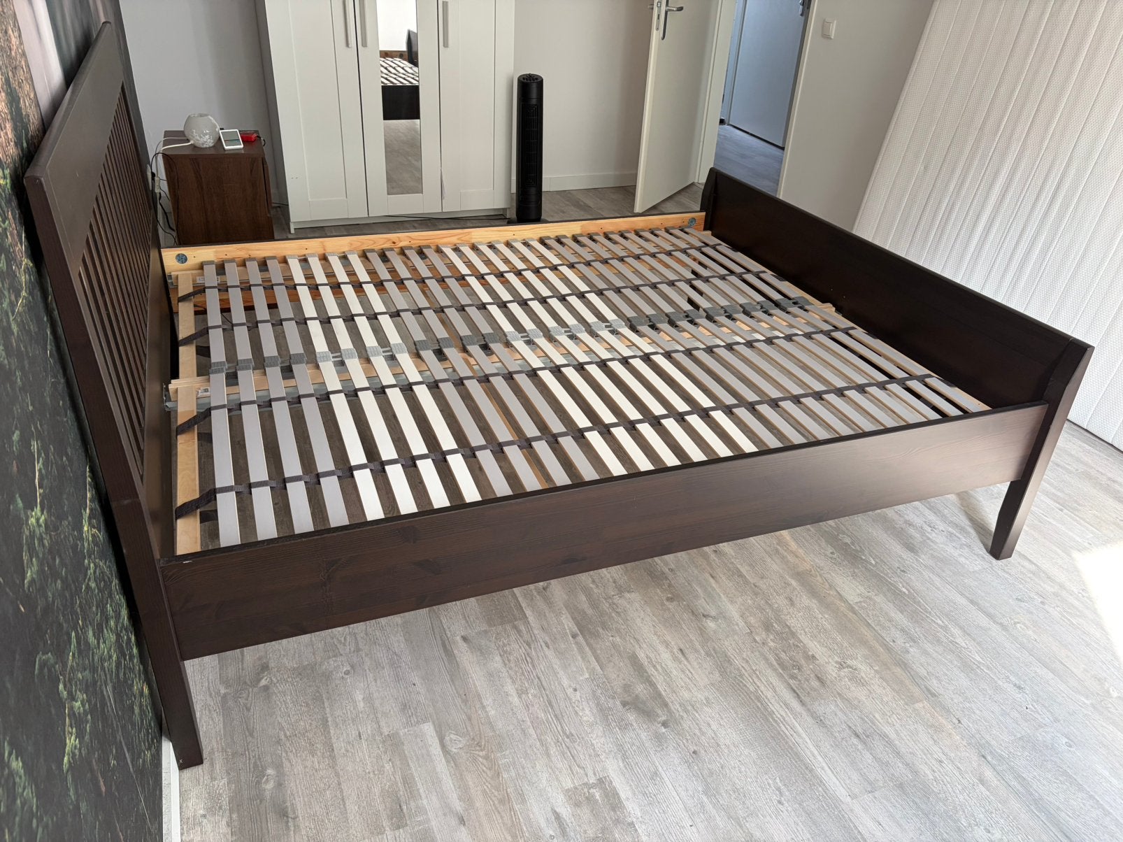 Tweepersoonsbed 160  200 cm, Ophalen, Tweepersoons, Zo goed als nieuw, 160 cm
