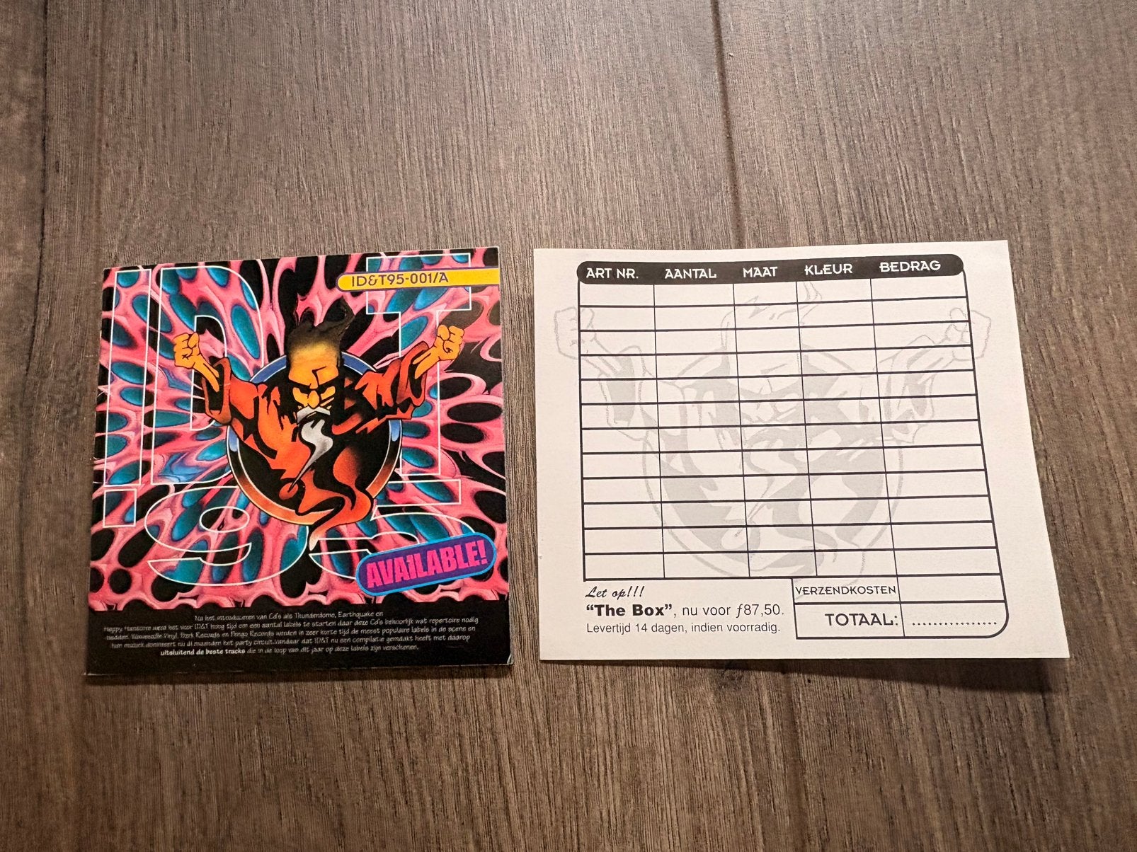Thunderdome merchandise boekje, Ophalen of Verzenden