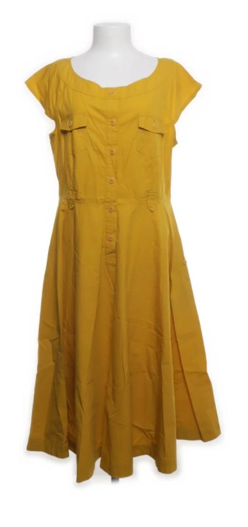 Okergele zomerjurk Weekend van Max Mara maat 46, Geel, Maat 46/48 (XL) of groter, Ophalen of Verzenden, Zo goed als nieuw