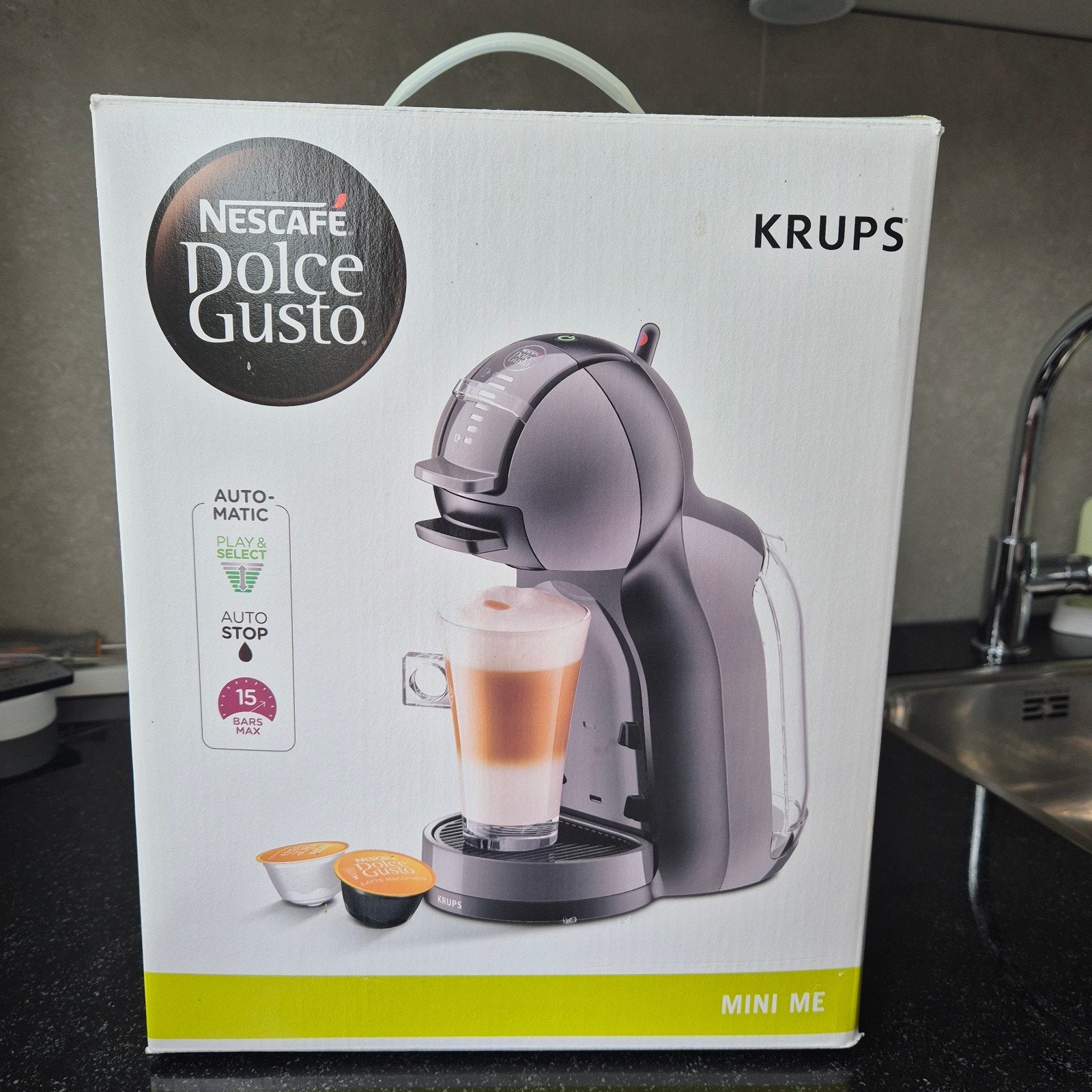 Nescafé Dolce Gusto Krups, Gebruikt, Koffiemachine, Ophalen of Verzenden, Koffiepads en cups