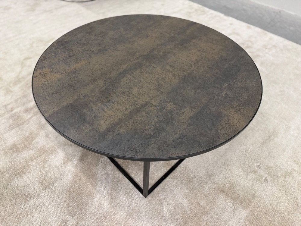 Nieuw Leolux Prismo Salontafel Kerakiek Iron Moss Tafel 100, Overige materialen, Leolux, 50 tot 100 cm, Info@leolux.nl
