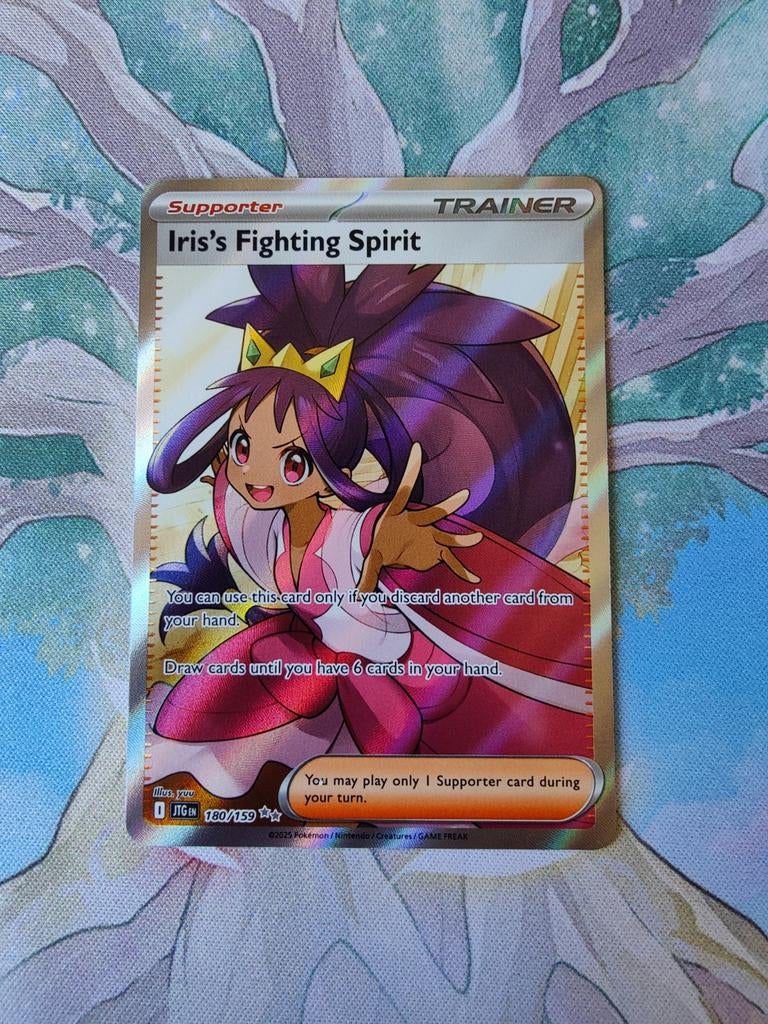Pokemon journey together iris's fighting spirit 180/159, Ophalen of Verzenden, Nieuw, Losse kaart, Foil