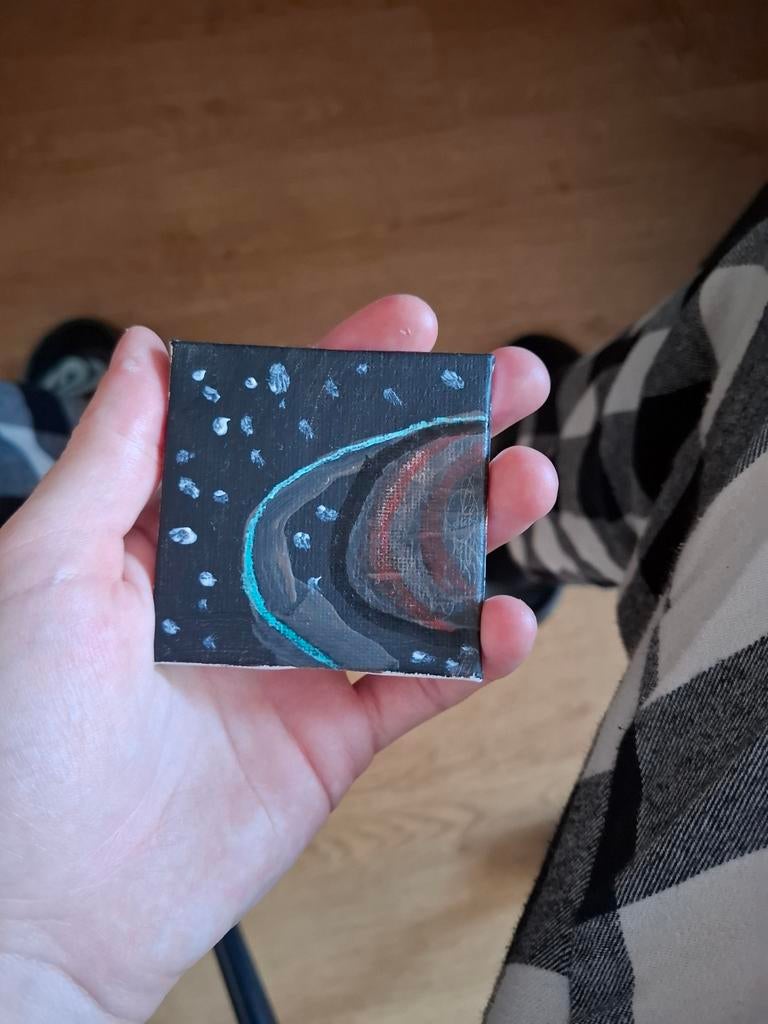 Mini schilderij, Antiek en Kunst, Ophalen of Verzenden