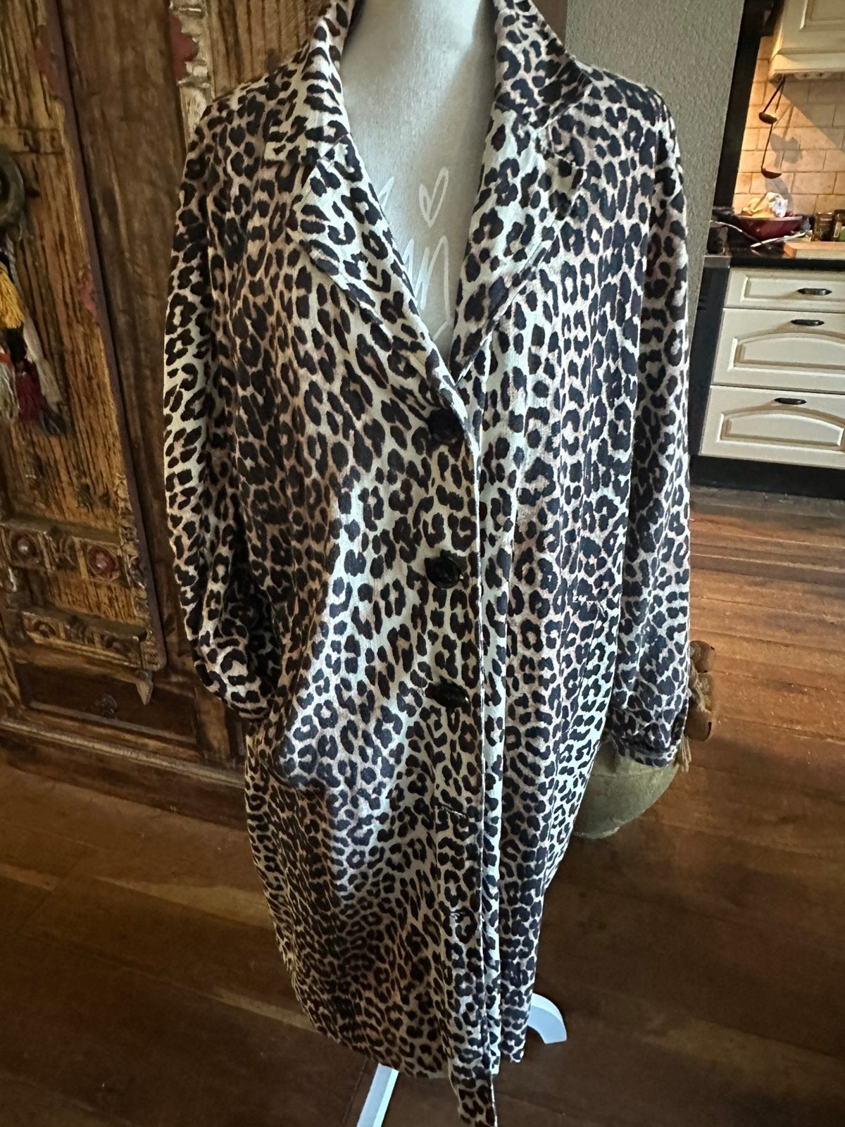 Norah linnen jas 48, Ophalen of Verzenden, Zo goed als nieuw, Maat 46/48 (XL) of groter, Bruin