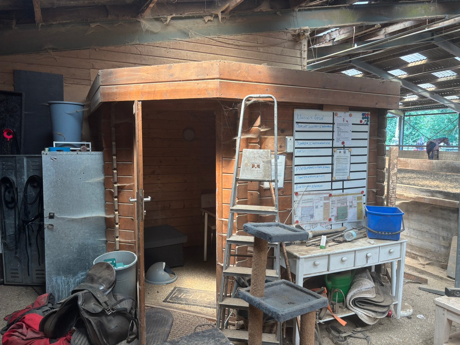 Tuin huisje, Tuin en Terras, Tuinhuizen, Ophalen of Verzenden, Zo goed als nieuw, Schuur, Zonder ramen