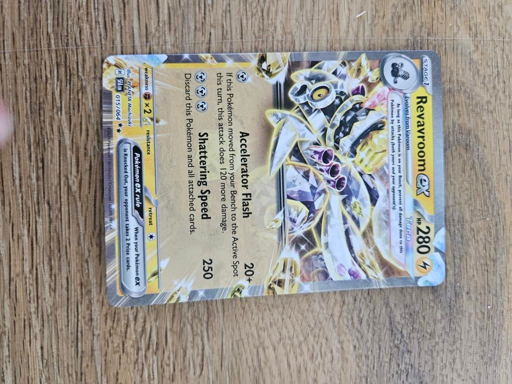 Pokémon kaart Revavroom ex, Ophalen of Verzenden, Zo goed als nieuw, Losse kaart