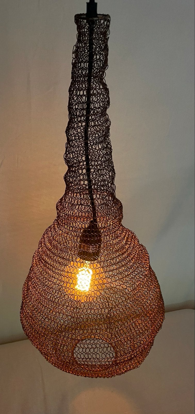 Delight Hanglamp Koper/toest kleurig Gaas (2x) Modern Design, Ophalen, Nieuw, Metaal, E27 (groot)
