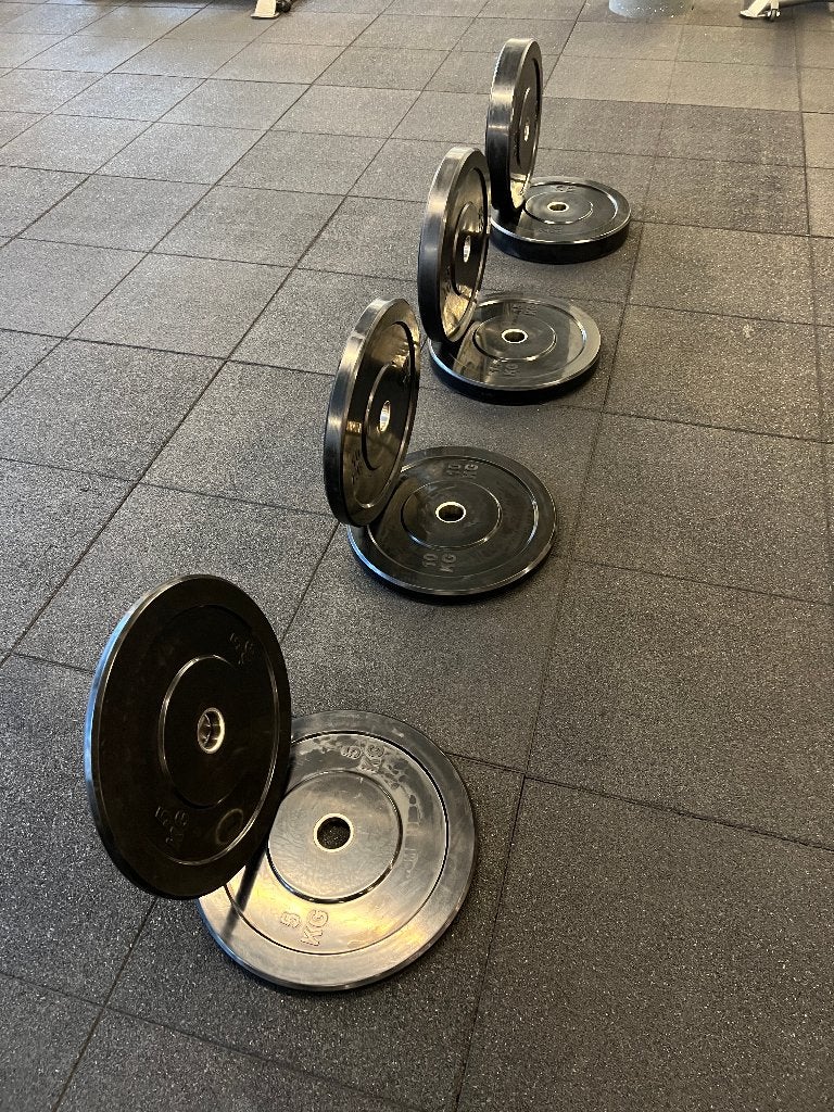 Bumperplates 90kg voordeelset / bumper plates, Ophalen, Nieuw, Benen, Halterschijven