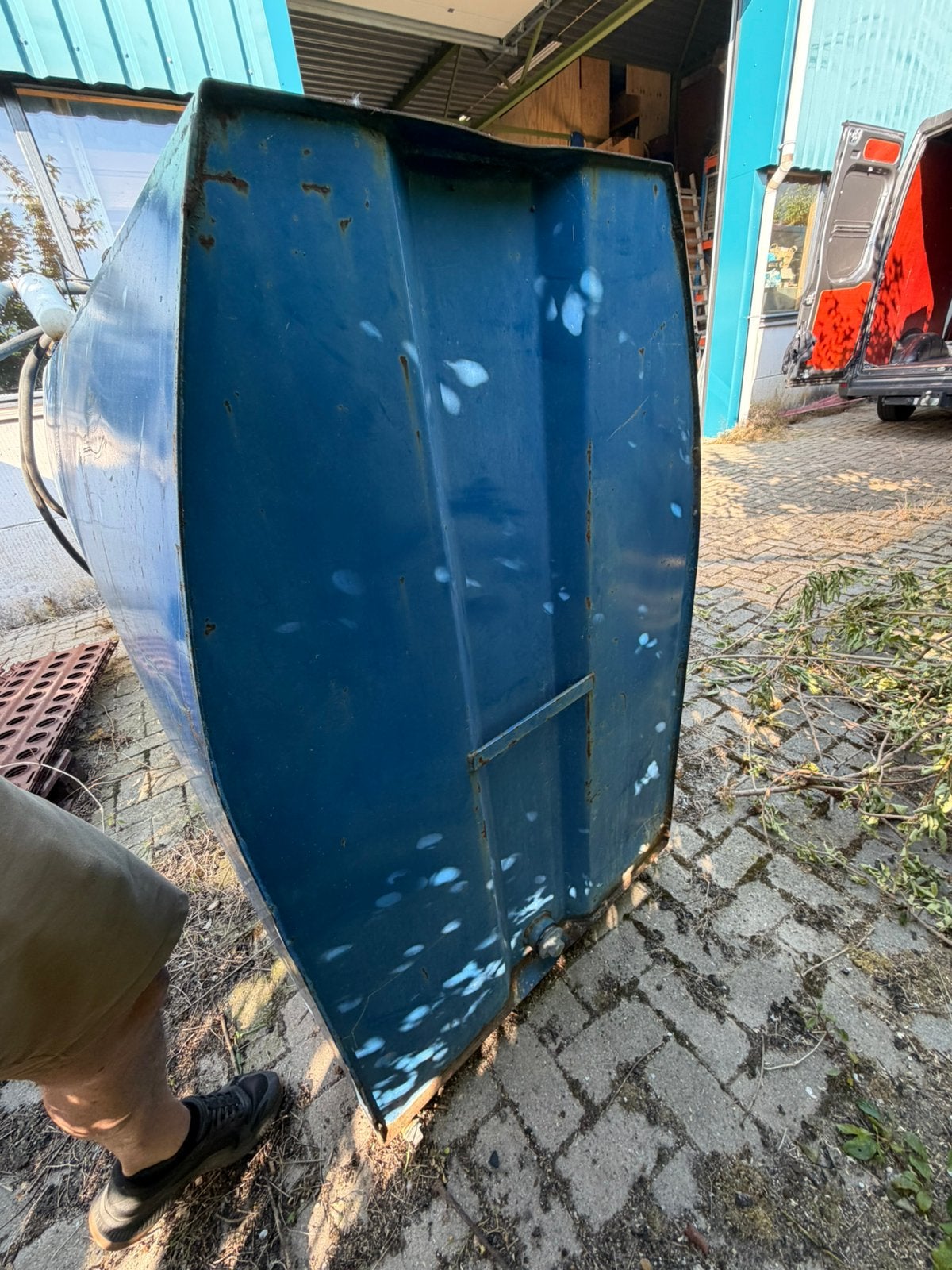 Dieseltank, Ophalen, Werkplaats, Gebouw of Erf
