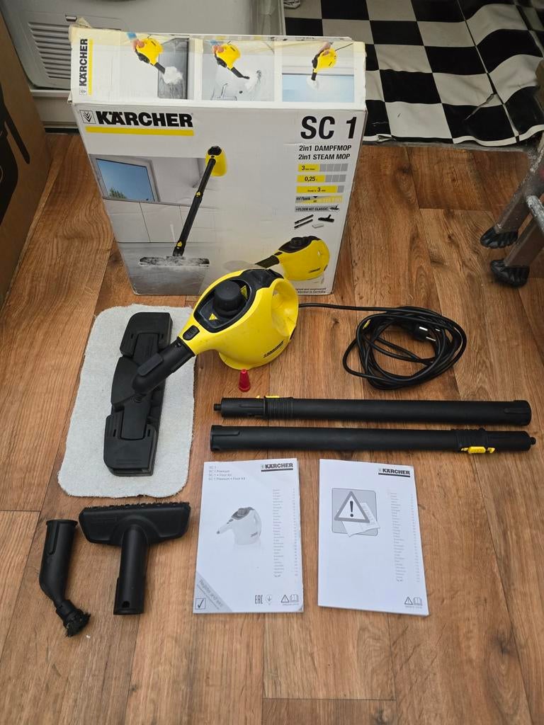 Kärcher SC 1 Stoomreiniger 2-in-1 Dweil & Handstomer, Ophalen of Verzenden, Gebruikt, Overige typen