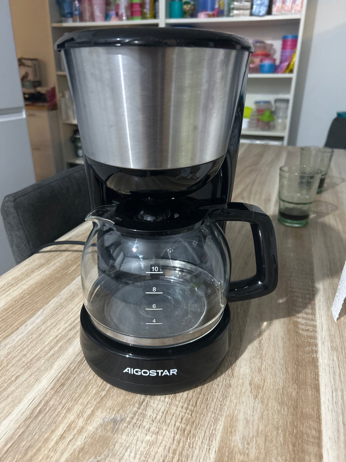 Aigostar Koffiezetapparaat, Witgoed en Apparatuur, Koffiemachine, Gemalen koffie, Ophalen of Verzenden, Zo goed als nieuw