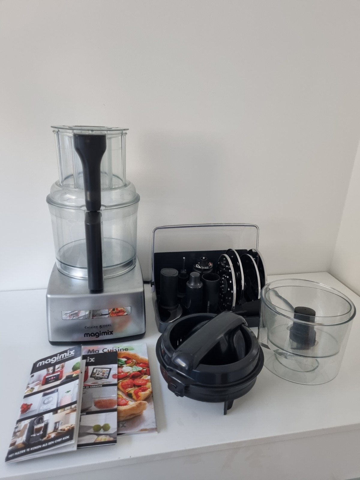 Magimix Cuisine Système 5200XL 3,6l, 3 tot 4 liter, Ophalen, Zo goed als nieuw, 2 snelheden