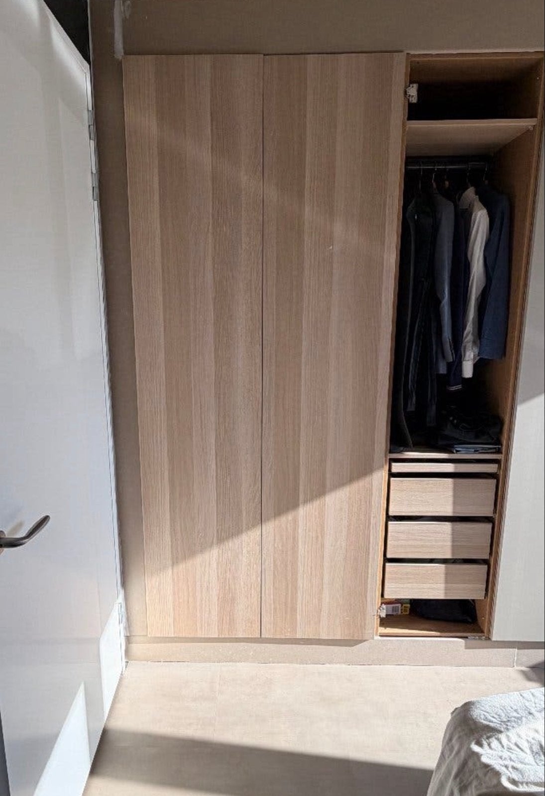 2 IKEA Forsand deuren voor PAX kast, eikenpatroon, Huis en Inrichting, Ophalen, Gebruikt, 200 cm of meer, 50 tot 100 cm
