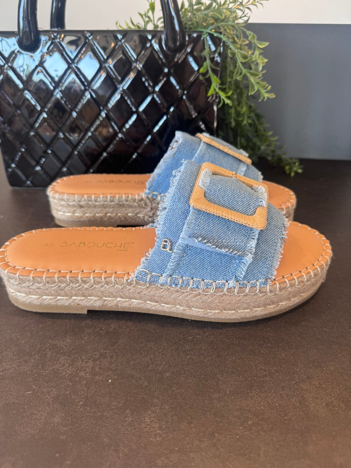 BABOUCHE slippers NU € 25,-, Kleding | Dames, Schoenen, Slippers, Blauw, Nieuw, Ophalen of Verzenden