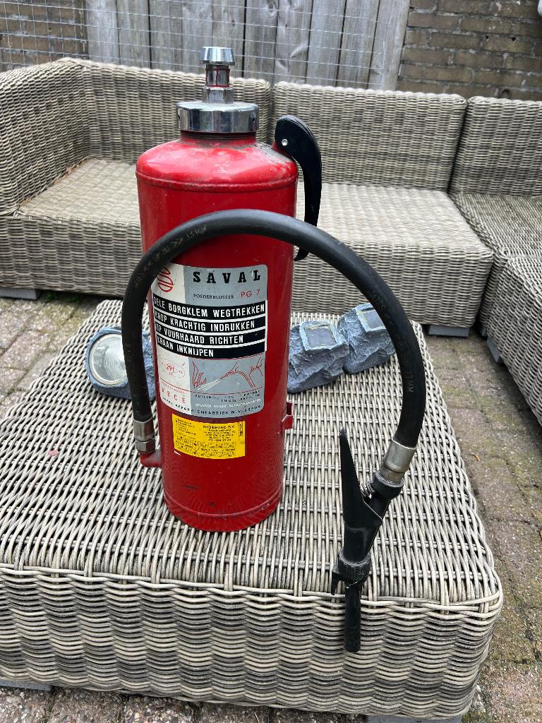 vintage spaarpot brandblusser, Ophalen of Verzenden, Brandblusser