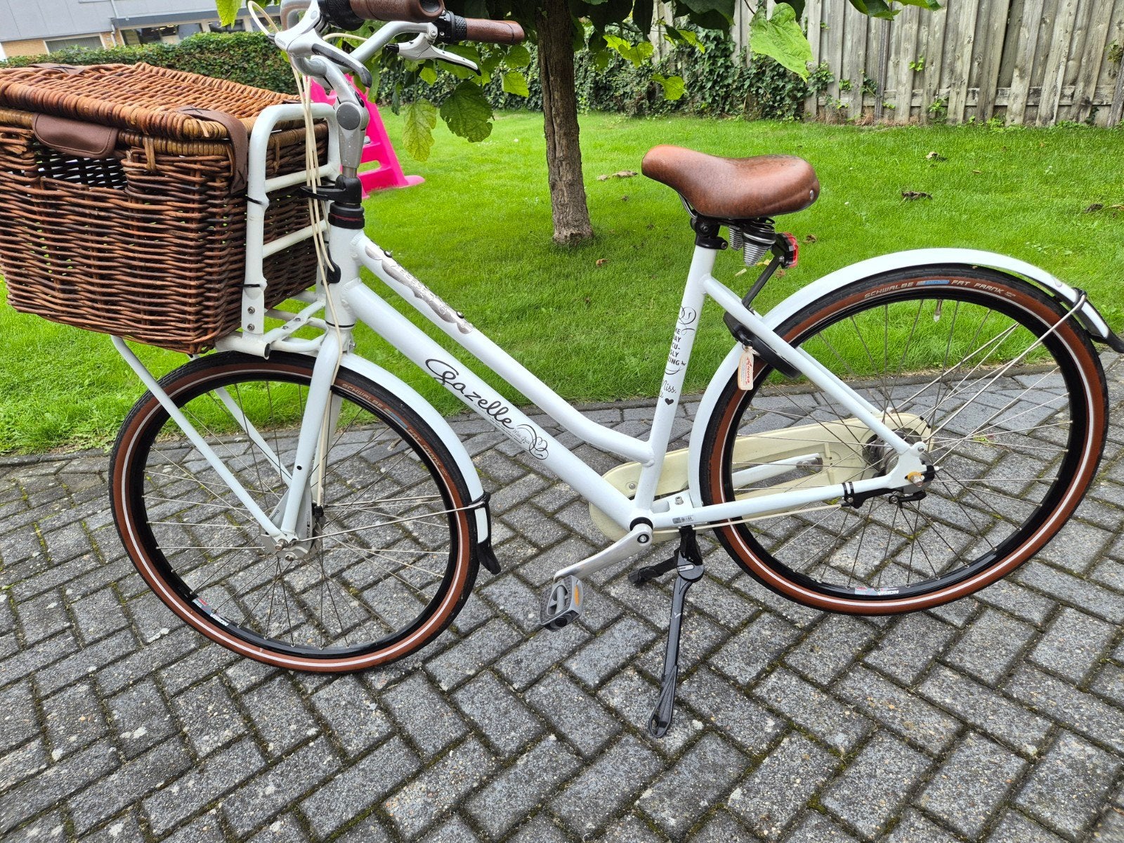 Gazelle Miss Grace Damesfiets met 3 versnellingen en mand, Fietsen en Brommers, Ophalen, Terugtraprem, Versnellingen, Gazelle