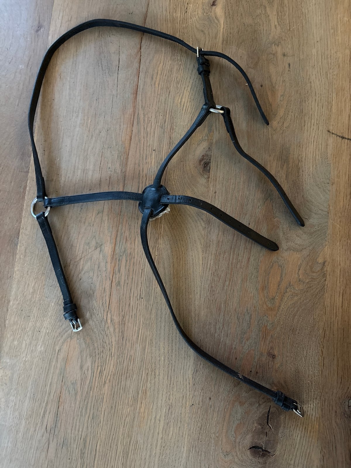 Mexicaanse neusriem, maat pony, Gebruikt, Springen, Zwart, Zacht onderlegd