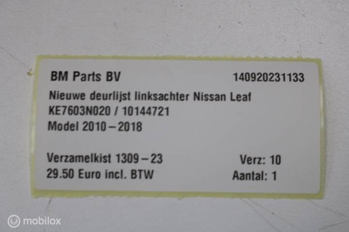 Foto 5 van Nieuwe deurlijst linksachter Nissan Leaf 10144721