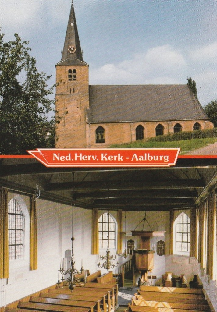 AALBURG  Ned. Herv. Kerk, Verzamelen, Ansichtkaarten | Nederland, Gelopen, Noord-Brabant, 1980 tot heden, Verzenden