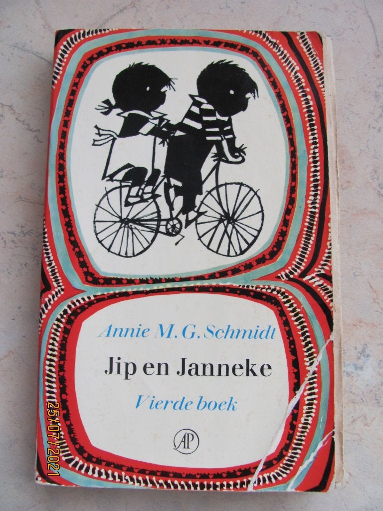 VINTAGE Boek JIP + JANNEKE deel 4 Annie MG SCHMIDT Fiep 1975, Boeken, Ophalen of Verzenden, 1 tot 2 jaar, Gelezen, Annie M.G. Schmidt en Fiep Westendorp