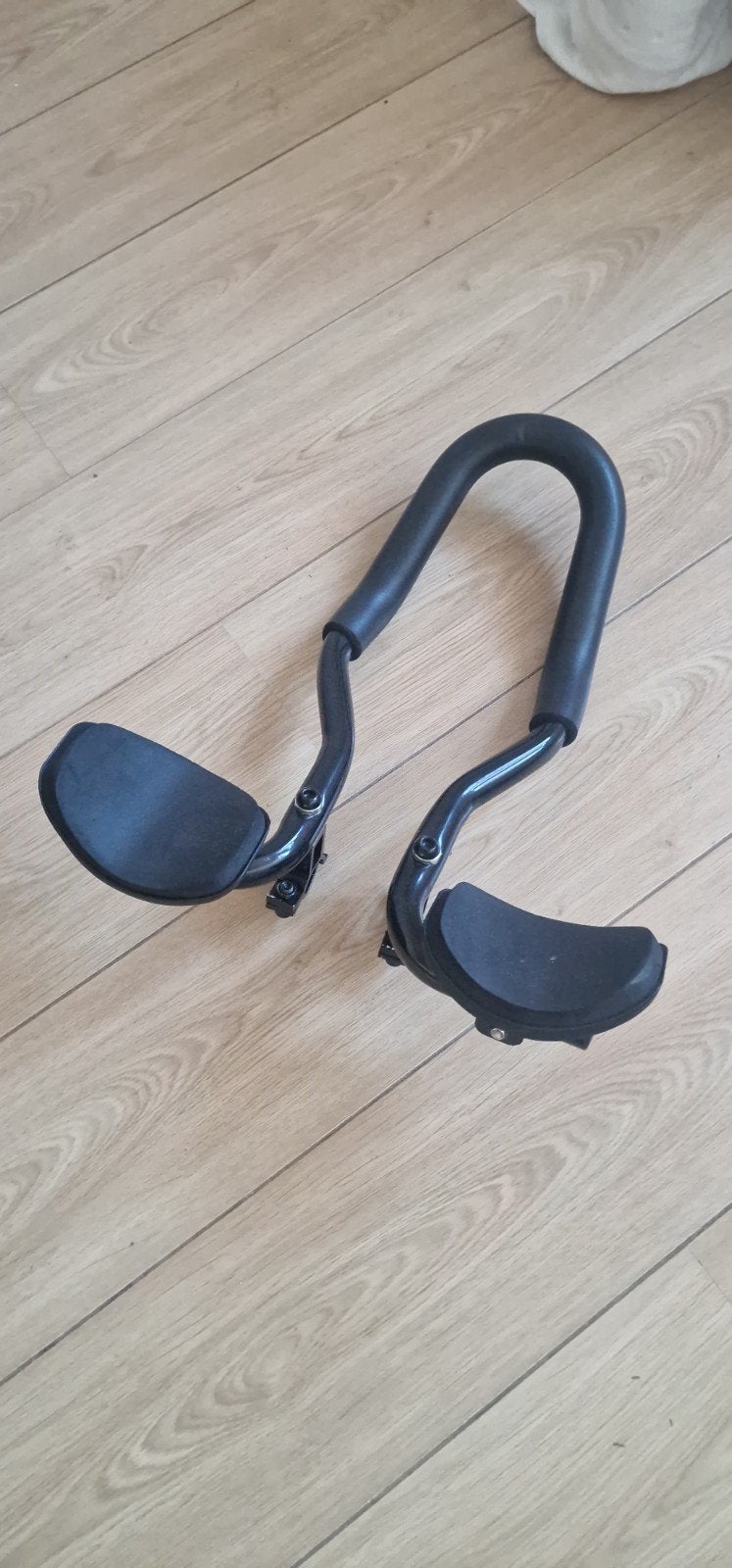 Zwart opzetstuur voor racefiets of triatlonfiets, Gebruikt, Stuur, Racefiets, Ophalen of Verzenden