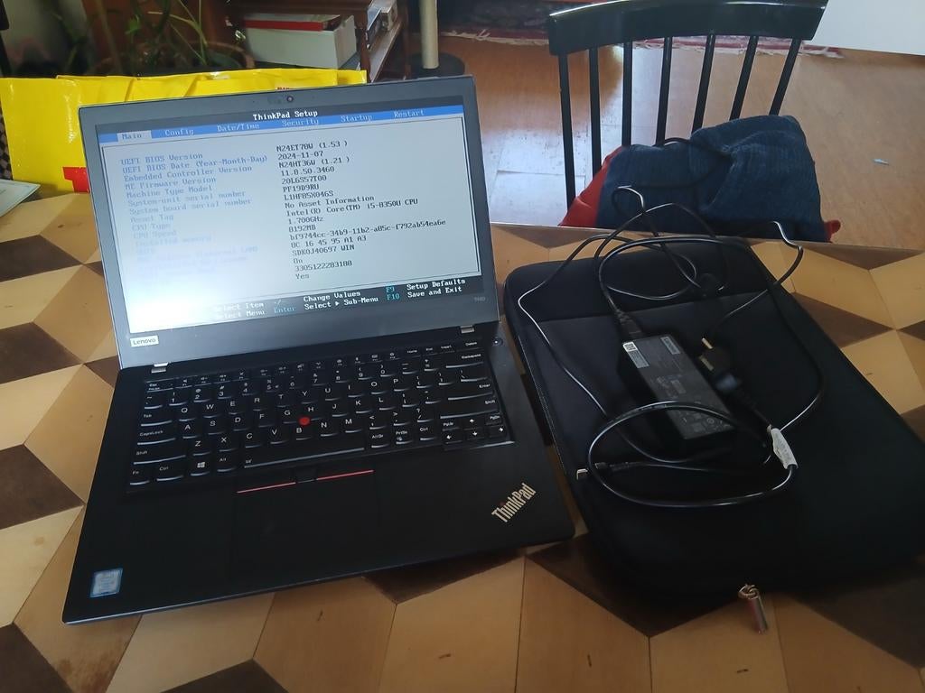 Thinkpad t480 i5 8350u 8gb ddr4, 14 inch, Qwerty, 8 GB, Ophalen of Verzenden