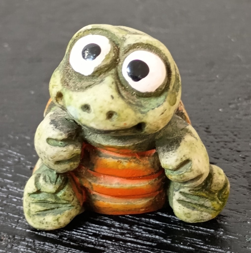 Beeldje van schildpad., Verzamelen, Dierenverzamelingen, Ophalen of Verzenden, Zo goed als nieuw, Reptiel of Amfibie, Beeldje of Figuurtje
