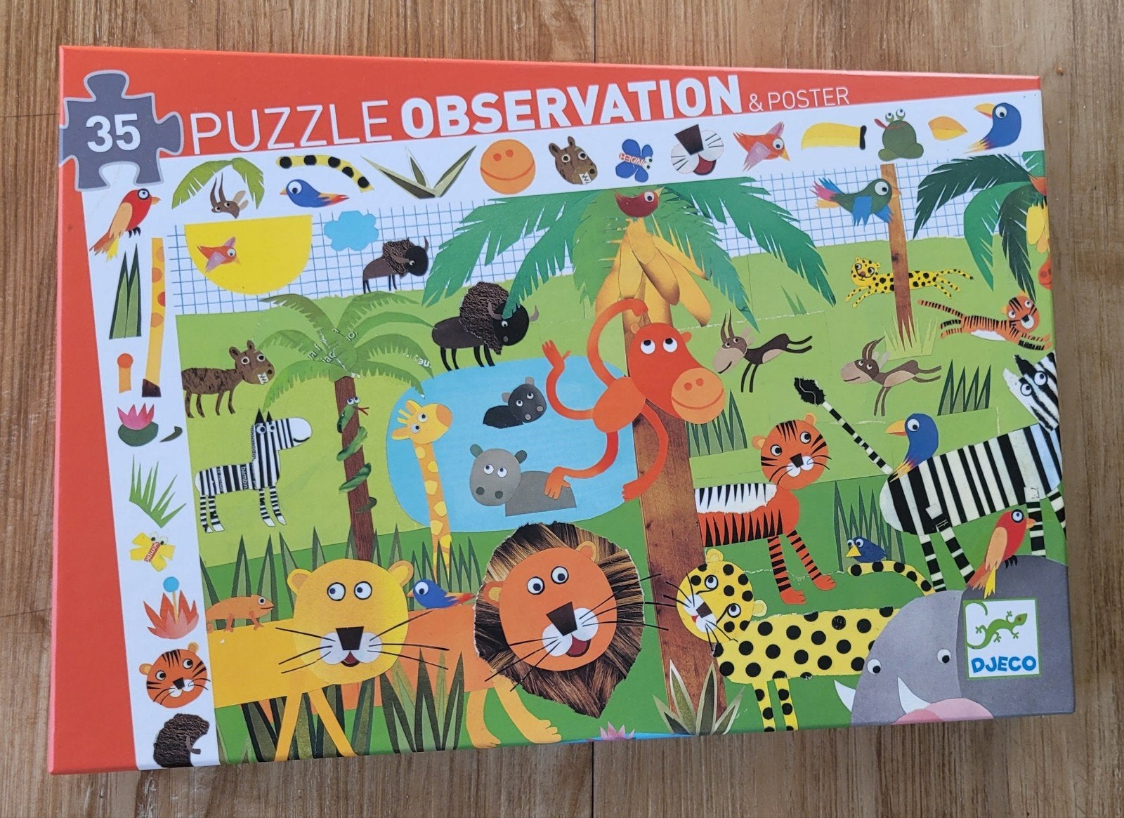Djeco Puzzle, puntgaaf, BIEDEN, Ophalen of Verzenden, 10 tot 50 stukjes, Zo goed als nieuw