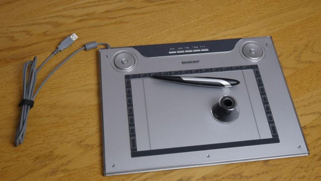 SilverCrest SGT 10.6 A1 Teken tablet / Tekentablet, Computers en Software, Tekentablets, Multi-touch, Zo goed als nieuw, Bedraad