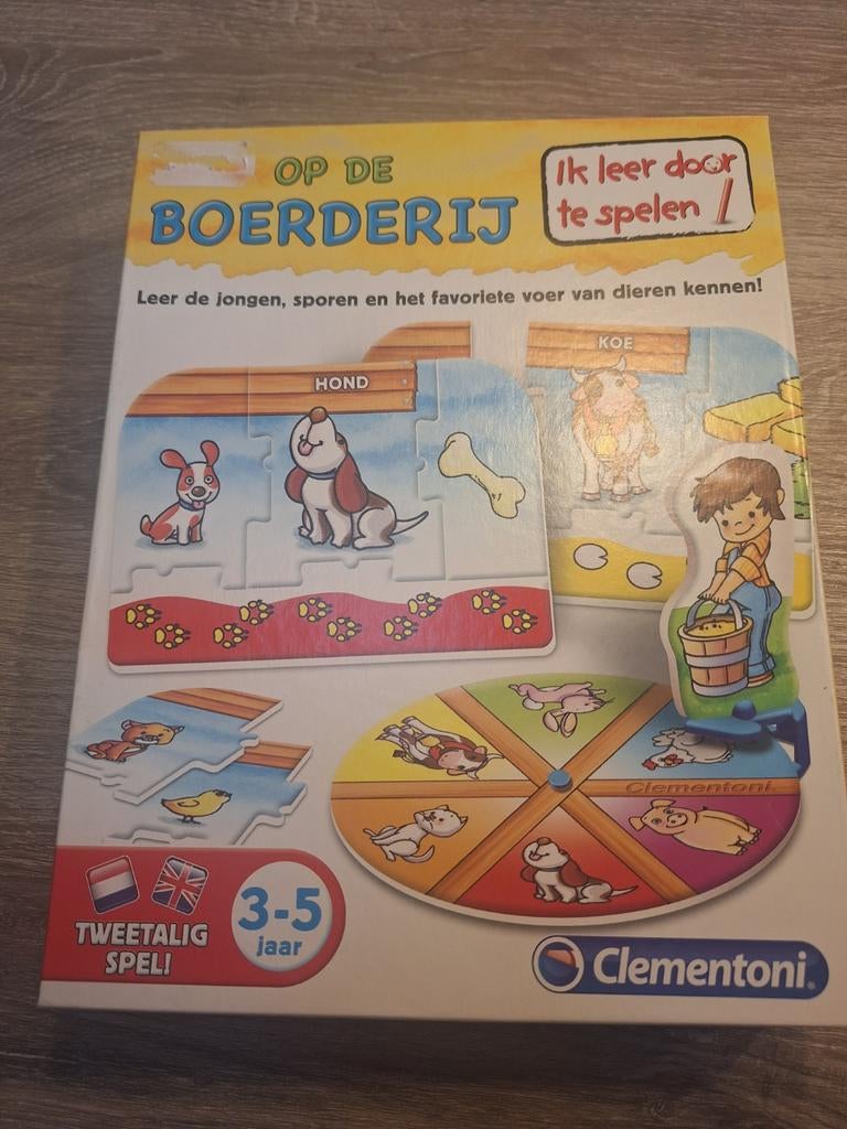 Clementoni Op de Boerderij: Educatief Puzzelspel 3-5 jaar, Ophalen of Verzenden, Zo goed als nieuw, Puzzelen