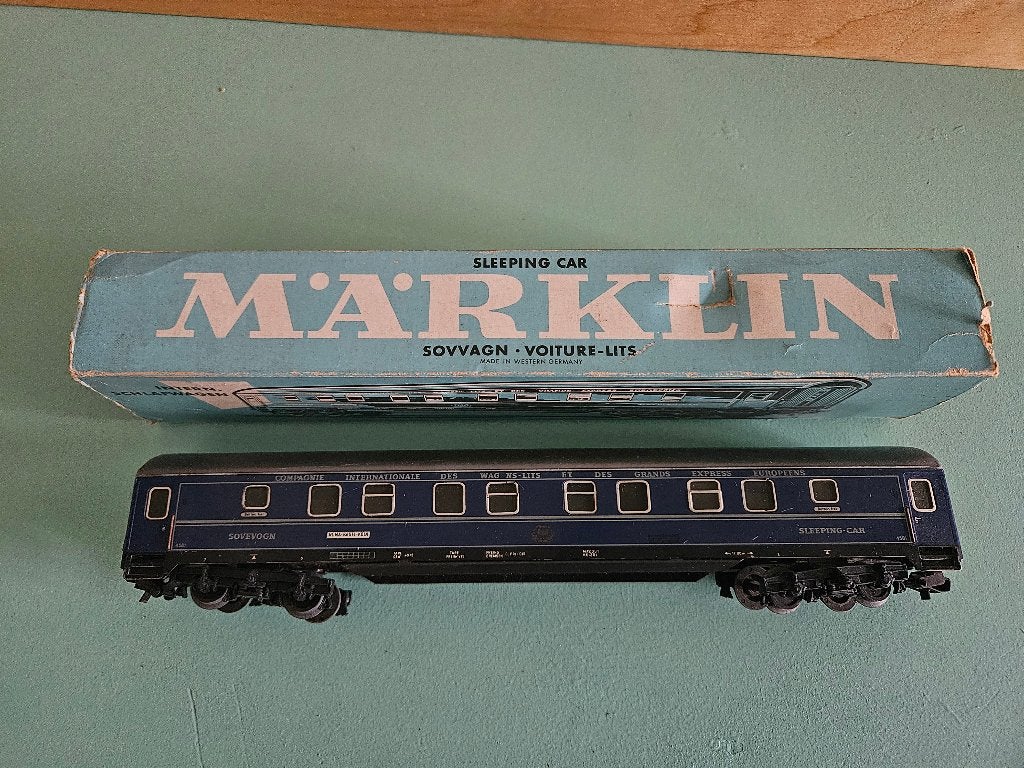 set Marklin wagons, Hobby en Vrije tijd, Gelijkstroom of Wisselstroom, Analoog, Wagon, Ophalen of Verzenden