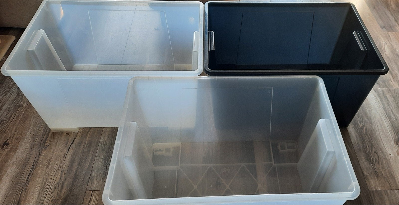3 ikea samla bakken 130 liter incl deksels, Doe-het-zelf en Verbouw, Kratten en Dozen, Ophalen, Minder dan 40 cm, Bak of Kist