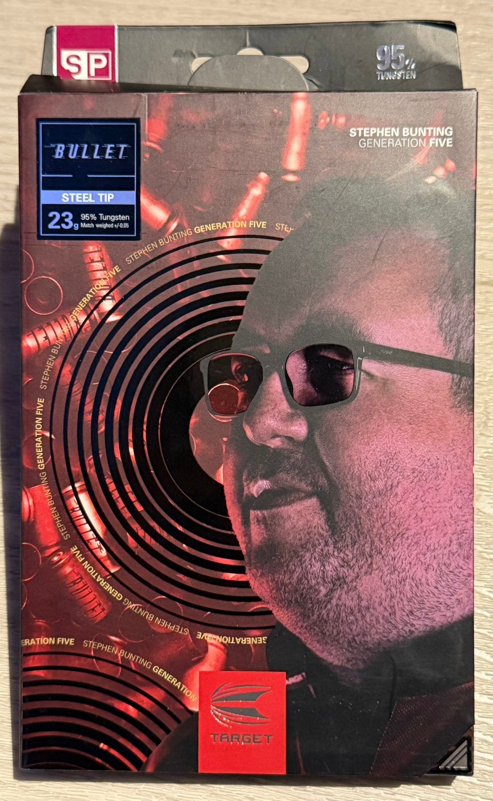 Target Stephen Bunting Gen5 23 Gram Swiss points, Ophalen of Verzenden, Nieuw, Pijlen