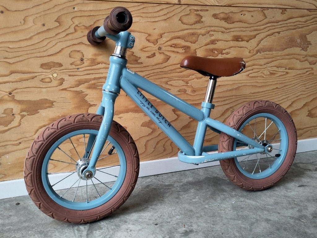 Little Dutch loopfiets blauw, 12 inch luchtbanden, Ophalen, Gebruikt, Loopfiets