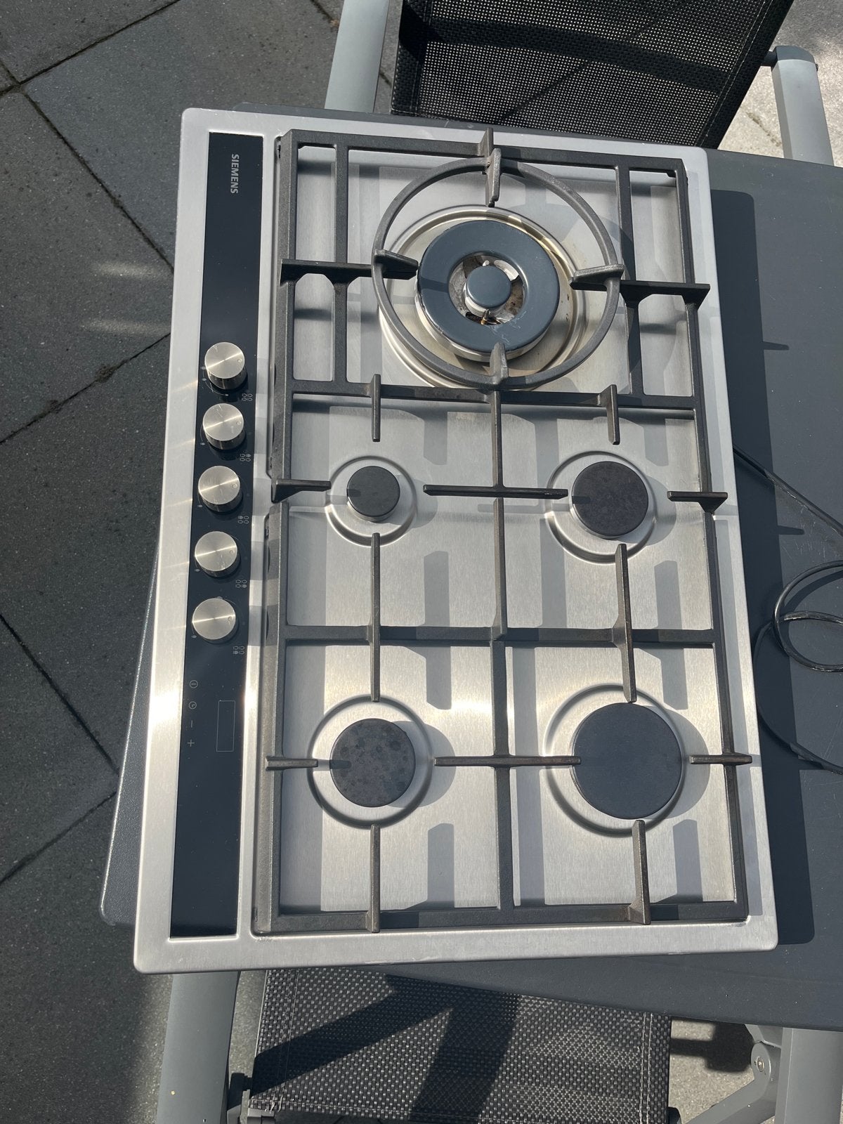 Siemens Gasfornuis 5 Pitten - Inbouw, Ophalen, Gebruikt, 60 cm of meer, Inbouw