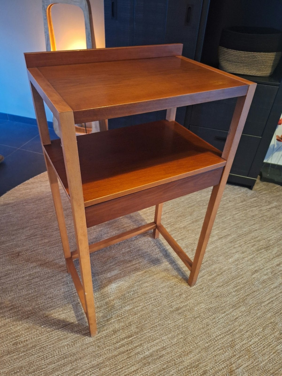 Kersenhouten bijzettafel/telefoontafel (58,5x109x40), Ophalen, Gebruikt, 55 tot 75 cm, 60 cm of meer