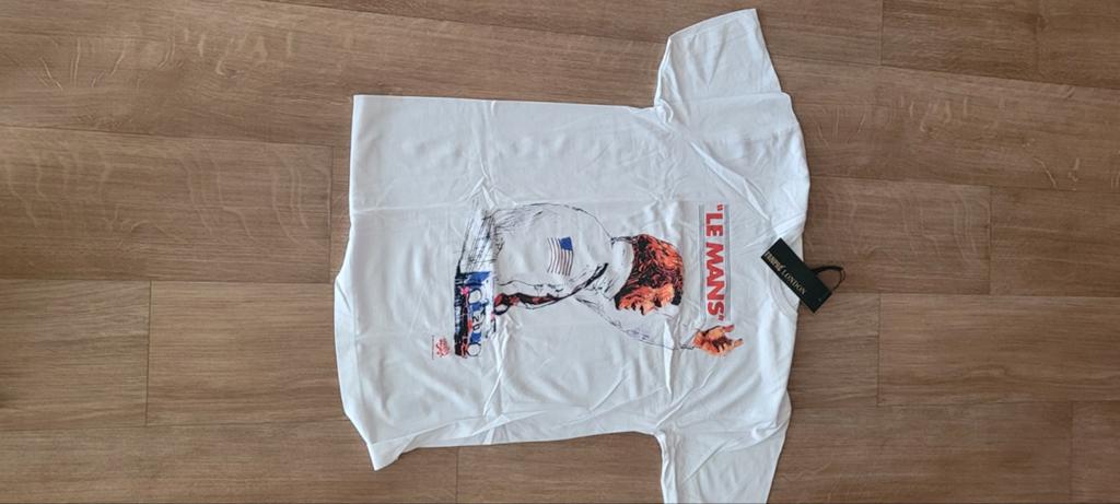 Steve McQueen 'Le Mans' T-shirt - Maat S, Kleding | Heren, Wit, Nieuw, Ophalen of Verzenden, Unbranded
