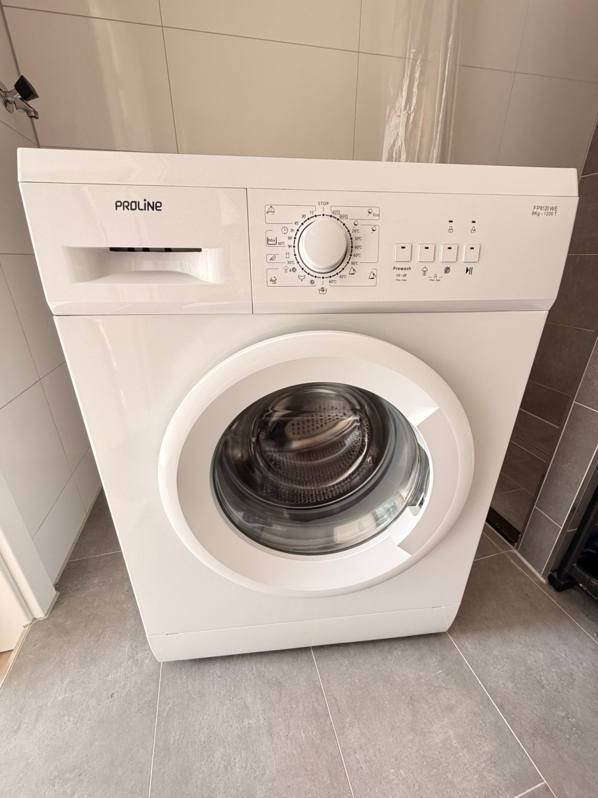 Proline FP8120WE Wasmachine - Pick up this week, Ophalen, Energieklasse A of zuiniger, Zo goed als nieuw, Voorlader