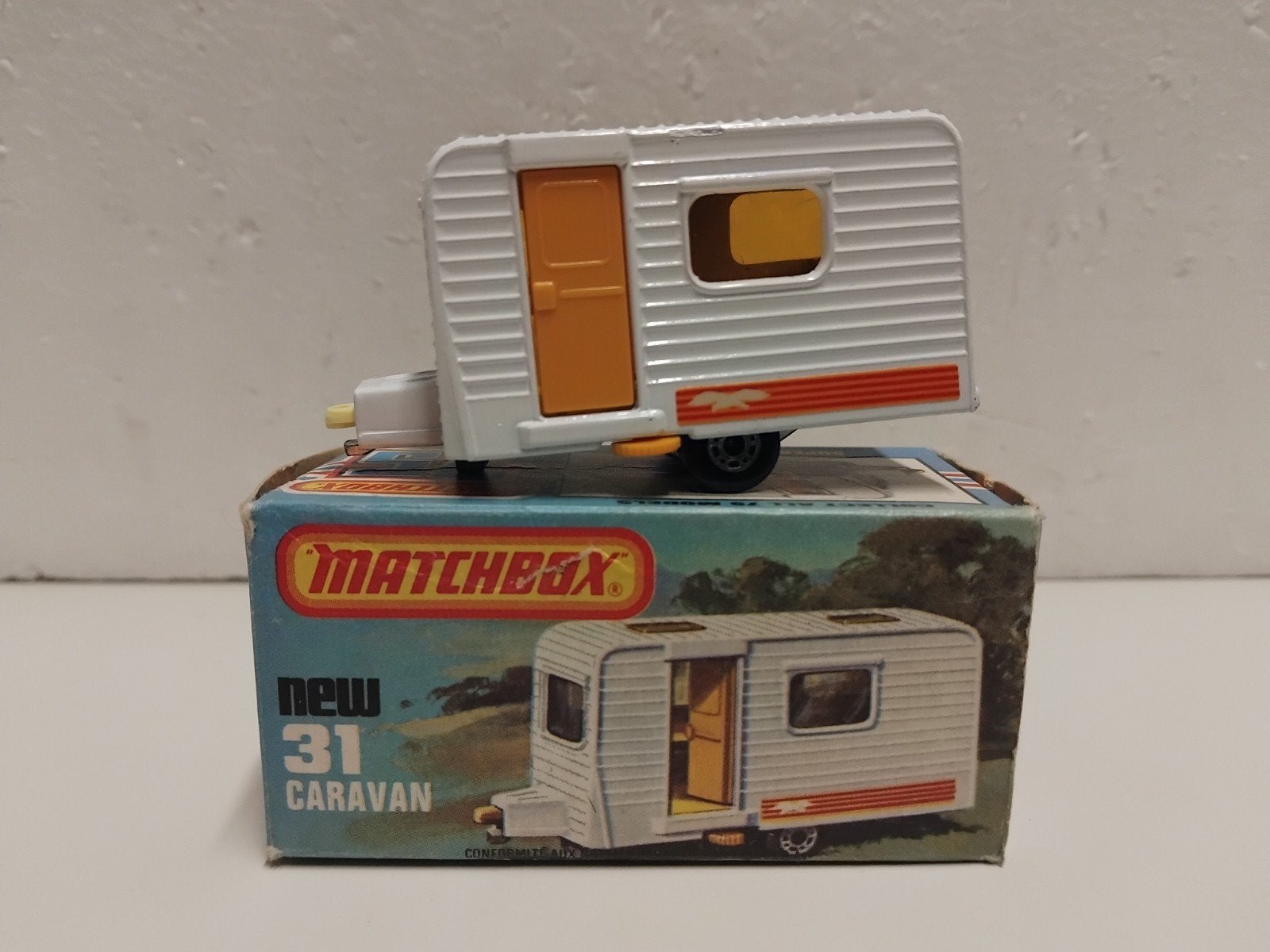 Matchbox #31 Caravan 3INCH, Ophalen of Verzenden, Zo goed als nieuw