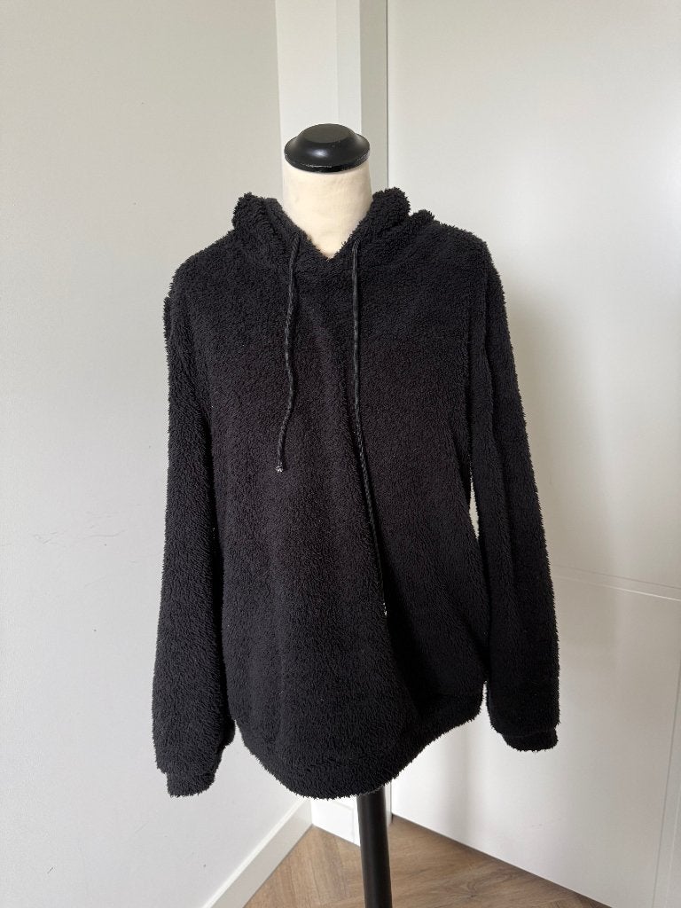 Heel goed zwart teddy oversize Zeeman sweater trui S M 36 38, Maat 38/40 (M), Zwart, Ophalen of Verzenden, Onbekend
