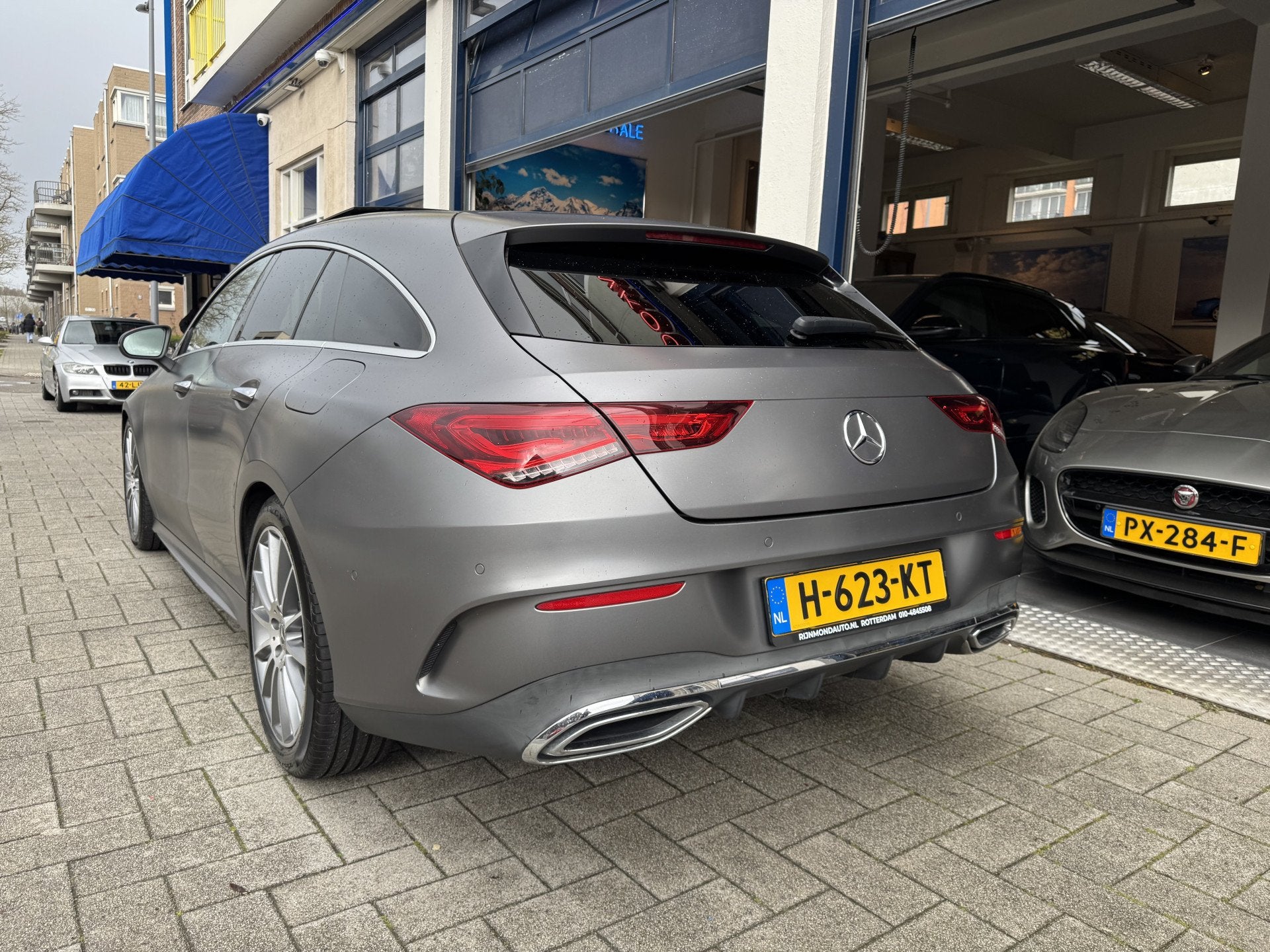 Mercedes-Benz CLA-Klasse Shooting Brake 200 AMG Premium Plus, Auto's, Gebruikt, 4 cilinders, Leder en Stof, Origineel Nederlands