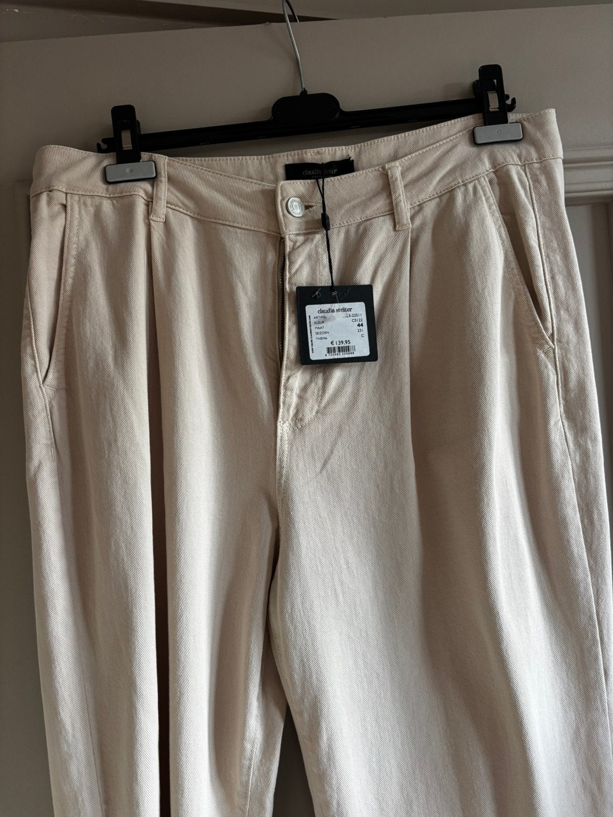 Claudia Strater pantalon broek jeans mt 44, Beige, Maat 42/44 (L), Nieuw, Ophalen of Verzenden
