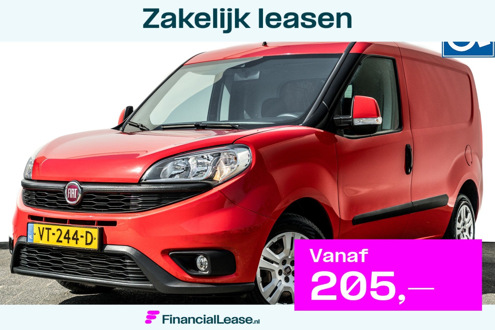 Fiat Doblò Cargo 1.6 MJ L1H1 SX Automaat | Scootmobiel-Lift, Euro 5, Stof, Gebruikt, 1295 kg