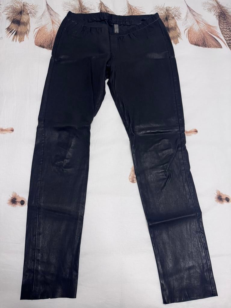 Montgomery nieuwe zwarte leren tregging broek maat XL, Kleding | Dames, Verzenden, Zwart, Maat 46/48 (XL) of groter, Nieuw