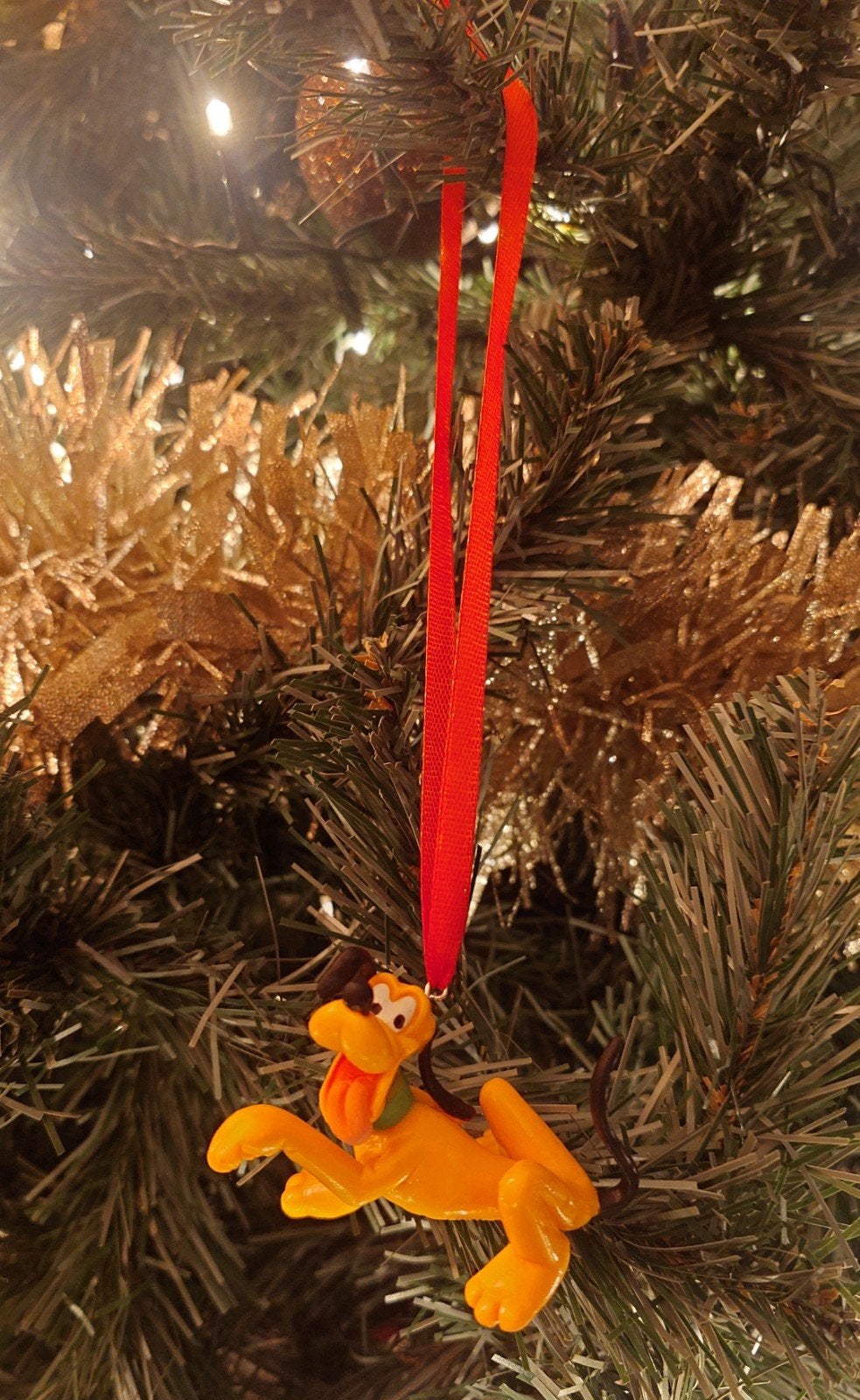 Disney Pluto kerst ornament hanger kerstbal, Ophalen of Verzenden, Goofy of Pluto, Zo goed als nieuw