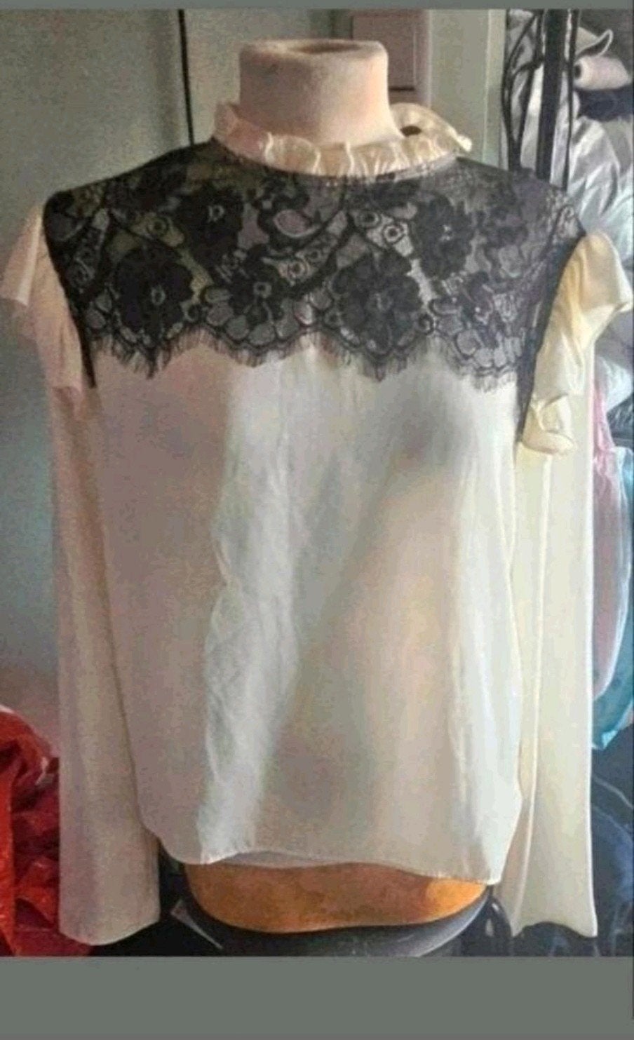 Zara crèmekleurige blouse, Maat 42/44 (L), Ophalen of Verzenden, Zo goed als nieuw, Zara