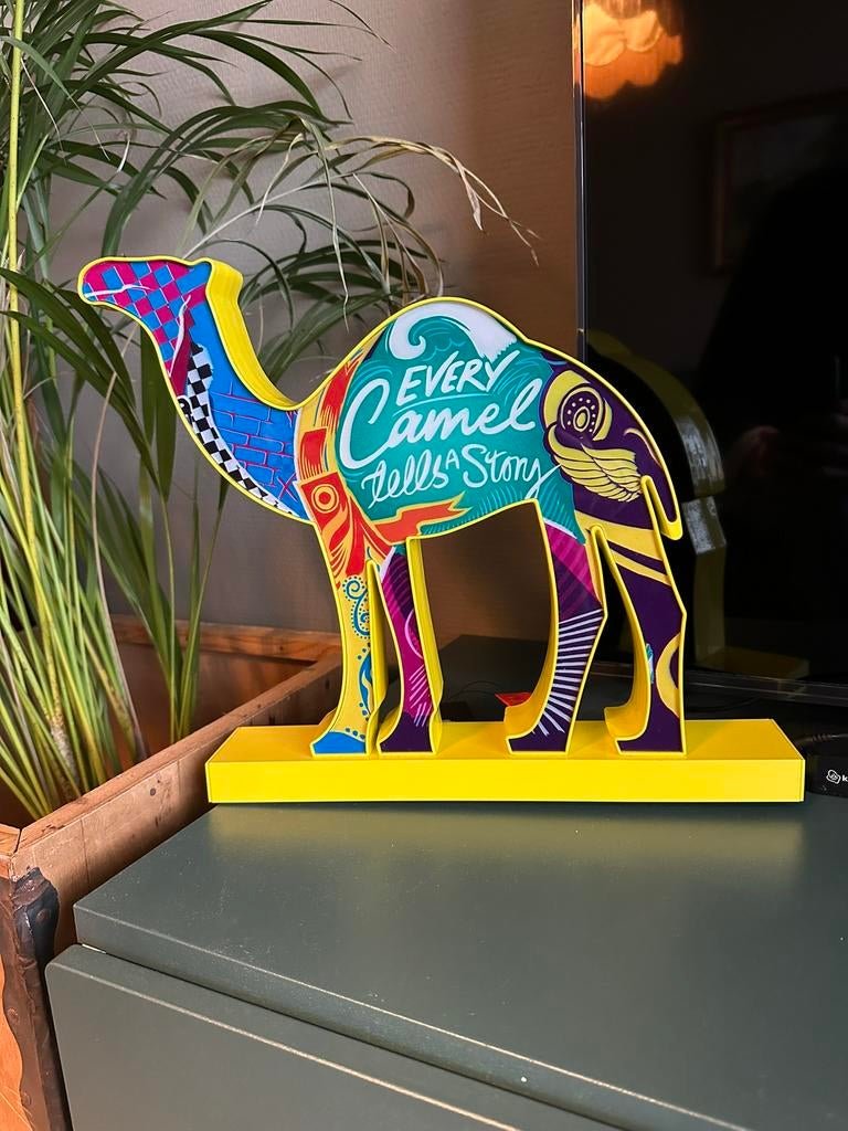 Camel lichtbak sigaretten reclame, Ophalen of Verzenden, Zo goed als nieuw, Lichtbak of (neon) lamp
