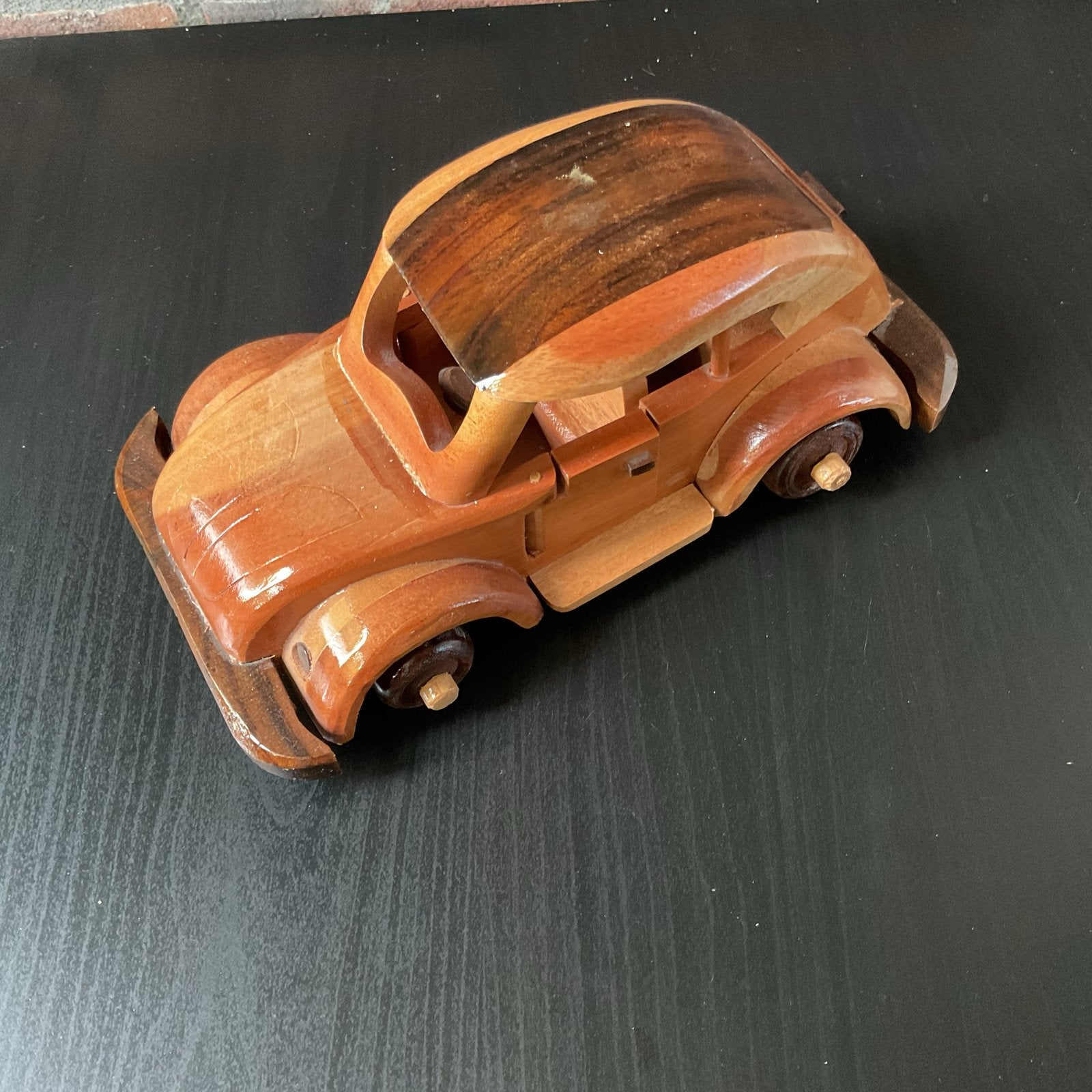 Houten speelgoedauto - Vintage stijl, Ophalen of Verzenden, Gebruikt, 1:50 tot 1:144